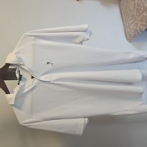 BOAST Men's White Polo Shirt Size M...one tiny snag in photos